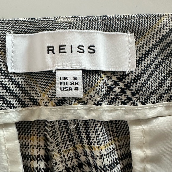 REISS JOANNE PLAID ANKLE TROUSER SIZE 4 - Picture 16 of 16